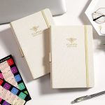 Planner 2023-2024 - Academic Planner 2023-2024 from July 2023 - June 2024, 2023-2024 Weekly Monthly Planner with Calendar Stickers, 5.75" x 8.25", Saffiano Leather, Pen Loop, Back Pocket - Black Bee - Image 2